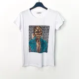 T-Shirt Donna Primavera/Estate Made in Italia Quotidiano Colore Unico Standard — foto 1