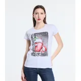 T-Shirt Donna Primavera/Estate Made in Italia Quotidiano Colore Unico Standard — foto 1