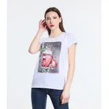 T-Shirt Donna Primavera/Estate Made in Italia Quotidiano Colore Unico Standard — foto 5
