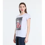 T-Shirt Donna Primavera/Estate Made in Italia Quotidiano Colore Unico Standard — foto 3