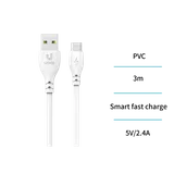 Cavo tondo per stampaggio a iniezione Cavo dati di ricarica TYPE-C(CB9024,Bianco,2.4A,OD:3.5mm,3M) — foto 3