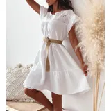 Vestiti Donna Primavera/Estate senza cintura Made in Italia Quotidiano Vari Colori Standard Cotone — foto 1