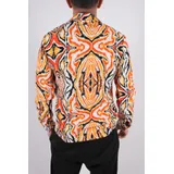 Camicie(U) Uomo Camicia Casual Uomo Primavera/Estate Made in Italia Tempo libero Colore Unico Standard Bottoni — foto 4