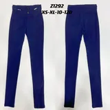 Pantaloni(D) Genere Pantaloni Chino Donna Quattro stagioni Made in Italia Quotidiano Colore Unico Petite Bottoni — foto 1