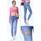 Jeans(D) Genere Jeans Skinny Donna Primavera/Estate Made in Cina Quotidiano Colore Unico Petite — foto 1