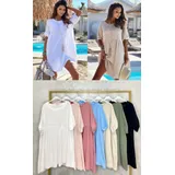 Vestiti Donna Primavera/Estate Made in Italia Quotidiano Vari Colori Oversize Cotone — foto 4