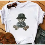 T-Shirt & Top(D) Genere T-Shirt Donna Primavera/Estate Made in Cina Quotidiano Colore Unico Standard — foto 1