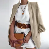 Giacche(D) Genere Giacca Blazer Donna Quattro stagioni Made in Italia Quotidiano Vari Colori Standard — foto 3