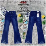 Jeans Bootcut Donna Quattro stagioni Made in Cina Quotidiano Colore Unico Standard — foto 1