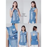 Giacche(D) Genere Giacca di Jeans Donna Quattro stagioni Made in Cina Quotidiano Colore Unico Standard — foto 1