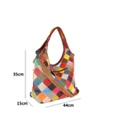 Borsa Spalla Donna Primavera/Estate Quotidiano Cerniera lampo — foto 3