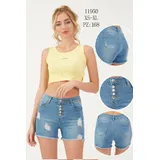 Jeans(D) Genere Jeans Corto Donna Estate Made in Cina Quotidiano Colore Unico Standard — foto 1
