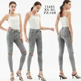 Jeans(D) Genere Jeans Skinny Donna Quattro stagioni Made in Cina Quotidiano Colore Unico Standard — foto 1