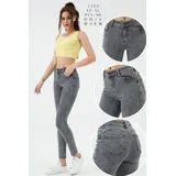 Jeans(D) Genere Jeans Skinny Donna Quattro stagioni Made in Cina Quotidiano Colore Unico Standard — foto 1