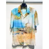 Camicia Uomo Estate Made in Cina Quotidiano Colore Unico Standard Bottoni — foto 1