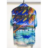 Camicia Uomo Estate Made in Cina Quotidiano Colore Unico Standard Bottoni — foto 3