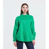 Camicia Camicia Donna Primavera/Estate Made in Cina Quotidiano Colore Unico Standard — foto 1