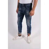 Jeans(U) Uomo Jeans Slim Fit Uomo Autunno/Inverno Made in Cina Tempo libero Colore Unico Standard — foto 3