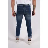 Jeans(U) Uomo Jeans Slim Fit Uomo Autunno/Inverno Made in Cina Tempo libero Colore Unico Standard — foto 4