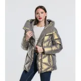 Cappotti Classici Giacche Invernale Donna Autunno/Inverno Made in Cina Quotidiano Colore Unico Standard — foto 5