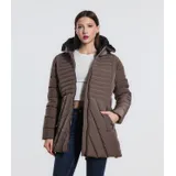 Cappotti Classici Giacche Invernale Donna Autunno/Inverno Made in Cina Quotidiano Colore Unico Standard — foto 5