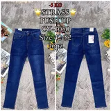 Jeans Slim Fit Donna Quattro stagioni Made in Cina Quotidiano Colore Unico Curvy(taglie forti) — foto 1