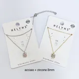 Collana punto luce in acciaio — foto 1