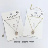 Collana punto luce in acciaio — foto 1