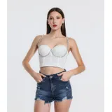 Canottiera Donna Primavera/Estate Made in Cina Quotidiano Colore Unico Standard — foto 3