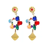 Orecchini Autunno/Inverno Da festa Vari Colori 4.5CM — foto 4