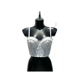 Canottiera Donna Estate Made in Italia Quotidiano Colori Casuale Standard — foto 2