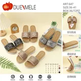 Ciabatte Donna Primavera/Estate Made in Cina Quotidiano Piatto Aperta — foto 1