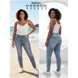 Jeans Skinny Donna Primavera/Estate Made in Cina Quotidiano Colore Unico Curvy(taglie forti) — foto 1