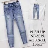 Jeans Skinny Donna Quattro stagioni Made in Cina Quotidiano Colore Unico Standard — foto 1