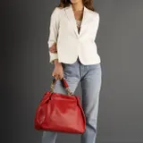 Borsa Spalla Donna Quattro stagioni Made in Italia Da Lavoro Cerniera lampo — foto 1
