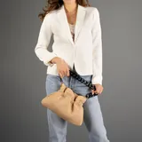 Borsa Spalla Donna Estate Made in Italia Tempo libero Colore Unico Bottoni — foto 1