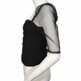 T-Shirt Donna Autunno Made in Italia Tempo libero Colore Unico Standard Senza Chiusura — foto 3