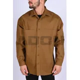 Camicia Elegante Camicie(U) Uomo Estate Made in Italia Quotidiano Colore Unico Oversize Bottoni — foto 1