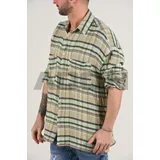 Camicie(U) Uomo Estate Made in Italia Quotidiano Colore Unico Oversize Bottoni — foto 5