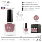 COSMI SMALTO EFFETTO GEL N.214 BLUSH, MADE IN UK — foto 1