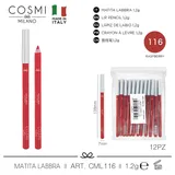 COSMI MILANO MATITA LABBRA N.116 RASPBERRY, MADE IN ITALY — foto 1