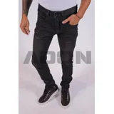 Jeans(U) Uomo Jeans Skinny Uomo Autunno/Inverno Made in Cina Quotidiano Colore Unico Standard — foto 3