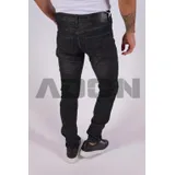 Jeans(U) Uomo Jeans Skinny Uomo Autunno/Inverno Made in Cina Quotidiano Colore Unico Standard — foto 4
