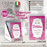 COSMI BUSTE PROFUMA CASSETTI FLOREALE, MADE IN ITALY — foto 1
