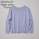 Pullover Donna Autunno/Inverno Made in Cina Tempo libero Vari Colori Oversize — foto 17