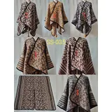 Poncho Bambina Donna Donna Autunno/Inverno Made in Cina Tempo libero Vari Colori Pesante — foto 1
