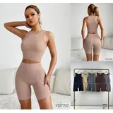 Tuta sportiva Donna Quattro stagioni Made in Cina Sportivo Colori Casuale Standard — foto 1