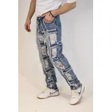 Jeans(U) Uomo Jeans Slim Fit Uomo Primavera/Estate Made in Cina Quotidiano Colore Unico Standard — foto 3