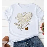 T-Shirt & Top(D) Genere T-Shirt Donna Primavera/Estate Made in Cina Quotidiano Colore Unico Standard — foto 1