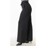 Pantalone a palazzo elegante con cintura, tasche e elastico in vita — foto 3